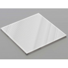 Перфорована металева касета (Хром), кромка — Clip-In, 600x600 мм