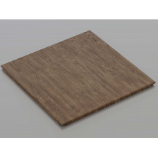 Металева касета (Темне дерево), кромка — Clip-In, 600x600 мм