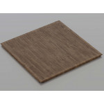 Перфорована металева касета (Темне дерево), кромка — Clip-In, 600x600 мм