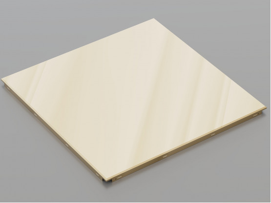 Металева касета (Золото), кромка — Clip-In, 600x600 мм