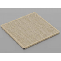 Перфорована металева касета (Світле дерево), кромка — Clip-In, 600x600 мм