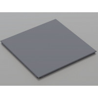 Металева касета (RAL 7024), кромка — Clip-In, 600x600 мм