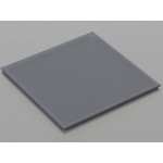 Перфорована металева касета (RAL 7024), кромка — Clip-In, 600x600 мм