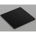 Металева касета (RAL 9005), кромка — Clip-In, 600x600 мм