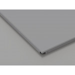 Металева касета (RAL 9006), кромка — Clip-In, 600x600 мм