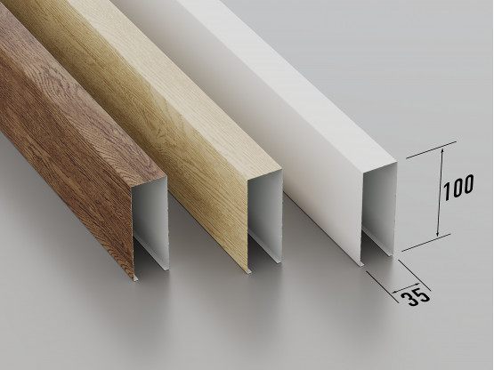 Кубічна рейка, 35х100 мм