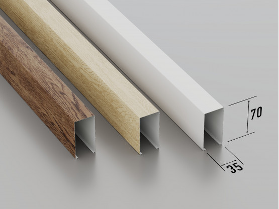 Кубічна рейка, 35х70 мм