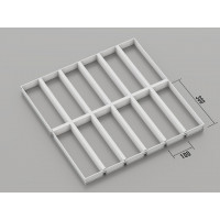 Грильято жалюзі (крок 90 мм), 100x300 мм