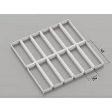 Стеля ГРИЛЬЯТО 100x300 мм жалюзі RAL 9003, білий