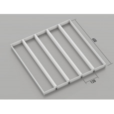 Стеля ГРИЛЬЯТО 120x600 мм жалюзі RAL 9003, білий