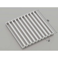 Грильято жалюзі (крок 50 мм), 60x600 мм