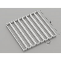 Грильято жалюзі (крок 65 мм), 75x600 мм