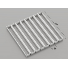 Стеля ГРИЛЬЯТО 75x600 мм жалюзі RAL 9003, білий