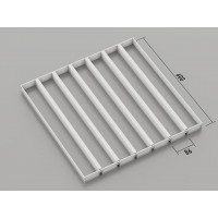 Грильято жалюзі (крок 76 мм), 86x600 мм