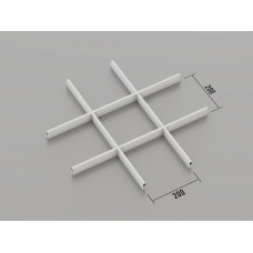 Стеля ГРИЛЬЯТО 200x200 мм класичне GL в модульну систему RAL 9003, білий