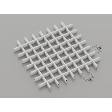 Стеля ГРИЛЬЯТО 75x75 мм класичне GL в модульну систему RAL 9003, білий