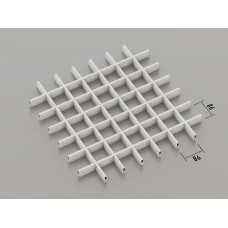 Стеля ГРИЛЬЯТО 86x86 мм класичне GL в модульну систему RAL 9003, білий