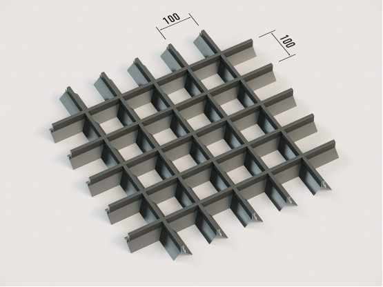 Стеля ГРИЛЬЯТО 100x100 мм пірамідальне RAL 9005, чорний