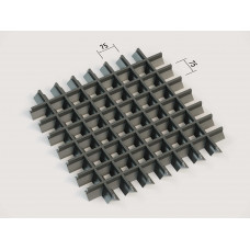 Стеля ГРИЛЬЯТО 75x75 мм пірамідальне RAL 9005, чорний