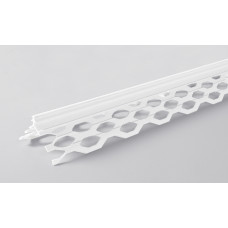 Кутник для мокрих штукатурок пластиковий, 3 м