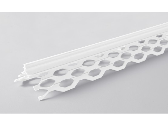 Кутник для мокрих штукатурок пластиковий, 3 м