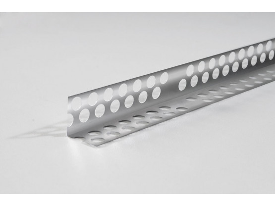 Кутник перфорований алюмінієвий (0.3 мм), 2.5 м
