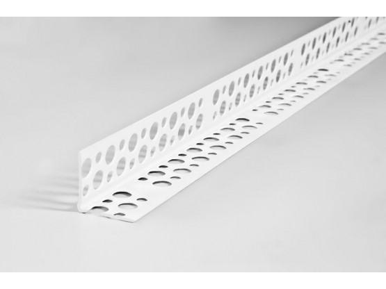 Кутник перфорований пластиковий, 3 м