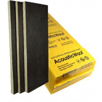 AcousticWool Sonet P, 80 кг/м3, акустична мінеральна вата, кешована склополотном чорного кольору, (4,2 м2/упак.)