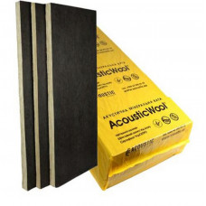 AcousticWool Sonet P, 80 кг/м3, акустична мінеральна вата, кешована склополотном чорного кольору, (4,2 м2/упак.)