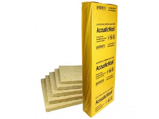 AcousticWool Sonet F, 120 кг/м3, звукоізоляційна плита для плаваючих підлог,(6,0 м2/упак.)