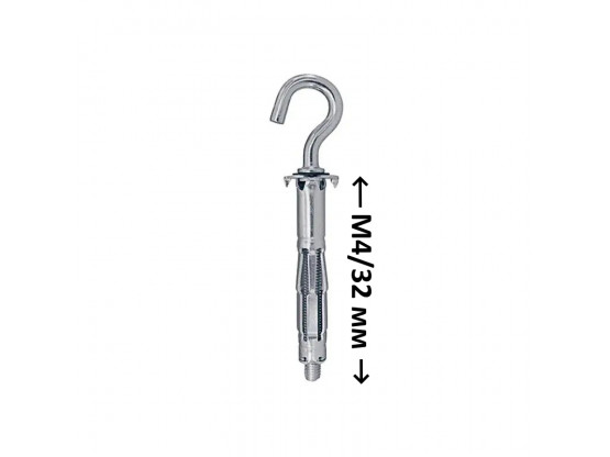 Дюбель MOLLY круглий гак M4 32 мм, 100 шт