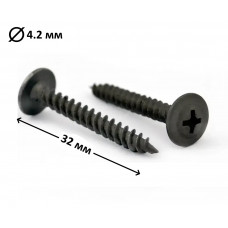 Саморіз з пресшайбою гострий 4,2x32 мм фосфатований, 500 шт