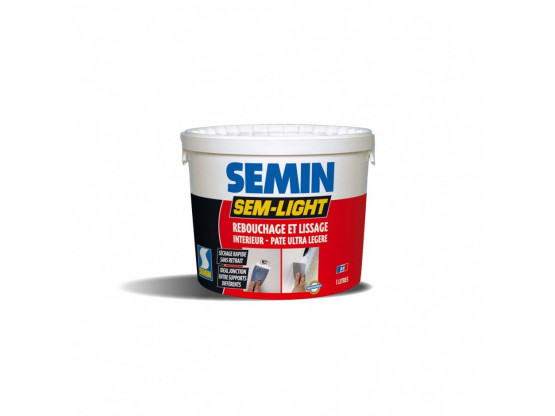 Шпаклівка для тріщин вологостійка Semin SEM LIGHT, 5 кг