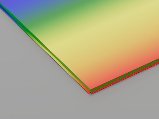 Металева касета (RAL на замовлення), кромка — Tegular, 600x600 мм