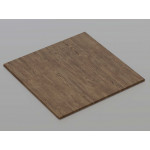 Металева касета (Темне дерево), кромка — Tegular, 600x600 мм