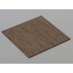 Перфорована металева касета (Темне дерево), кромка — Tegular, 600x600 мм