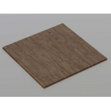 Перфорована металева касета (Темне дерево), кромка — Tegular, 600x600 мм