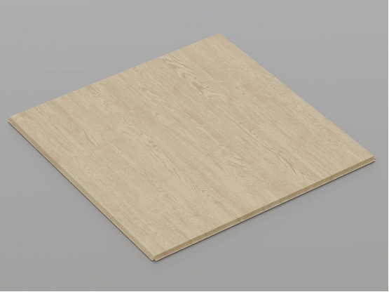 Металева касета (Світле дерево), кромка — Tegular, 600x600 мм