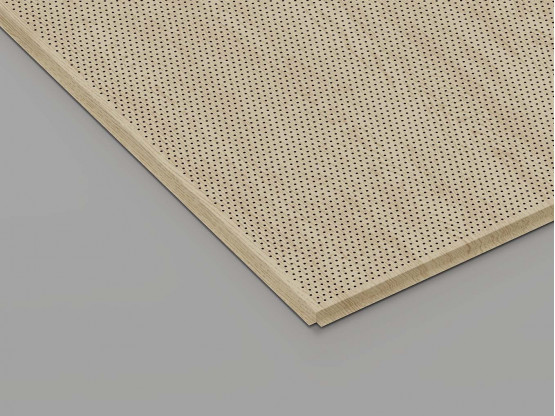 Перфорована металева касета (Світле дерево), кромка — Tegular, 600x600 мм
