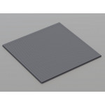 Перфорована металева касета (RAL 7024), кромка — Tegular, 600x600 мм