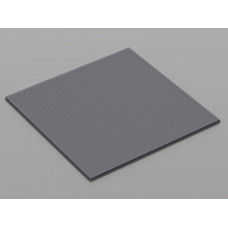 Перфорована металева касета (RAL 7024), кромка — Tegular, 600x600 мм