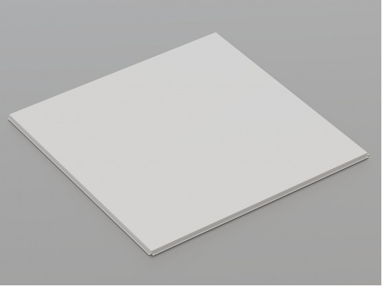 Металева касета (RAL 9003), кромка — Tegular, 600x600 мм