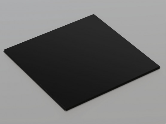 Металева касета (RAL 9005), кромка — Tegular, 600x600 мм