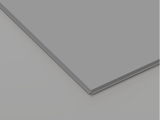 Металева касета (RAL 9006), кромка — Tegular, 600x600 мм