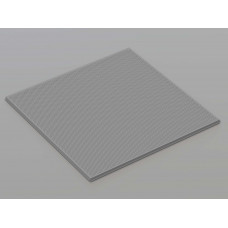 Перфорована металева касета (RAL 9006), кромка — Tegular, 600x600 мм