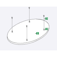 Підвісний острів AMF TOPIQ Sonic Element (овал)