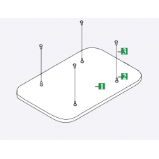 Підвісний острів AMF TOPIQ Sonic Element (прямокутник з заокругленими краями)